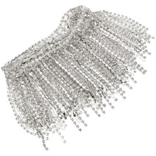 3pcs Rhinestone Chain Fringe Trim For Crafts Tassel Chain For Clothing Accessories And Home Decor