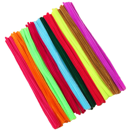 800Pcs Assorted Color Chenille Stems Flexible DIY Craft Twisted Rods 2
