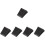 5pcs Ramp Pad Rubber Portable Black 7