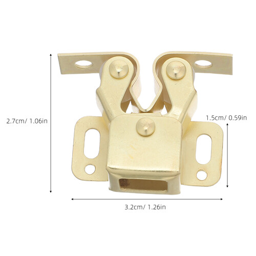 20Pcs Iron Cabinet Double Roller Latches for Home Wardrobe and Kitchen 2