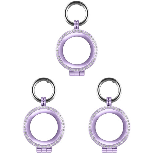 3 Pcs Tracker Case Metal Purple Casing Bumper Travel 2