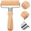 4Pcs Reusable Khaki Wooden Pastry Rollers for Pizza and Baking 3
