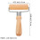 4Pcs Reusable Khaki Wooden Pastry Rollers for Pizza and Baking 11