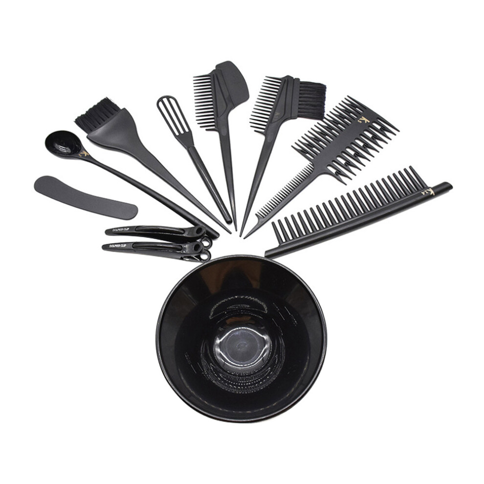Totority 2Sets Hair Dye Kit Black Diy Hair Coloring Accessories For Home Salon