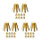 30 Pcs Golf Octopus Shims Brass Shaft Adapter Assembly Tool 4