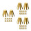 30 Pcs Golf Octopus Shims Brass Shaft Adapter Assembly Tool 7