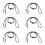 15Pcs Durable Black Glasses Cord Neck Strap for Eyeglasses 9