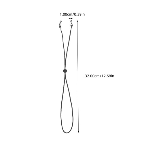 15Pcs Durable Black Glasses Cord Neck Strap for Eyeglasses 2