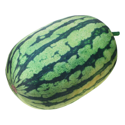 2Pcs Soft Green Watermelon Plush Pillows Cute Fruit Cushion Decor