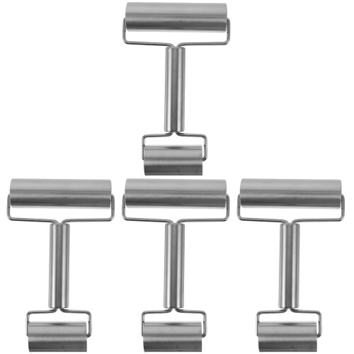 4Pcs Stainless Steel Rolling Pin Double Ended for Pizza Baking 2