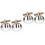 4 Pcs Men Cufflinks Studs Piano Pattern For Suit Shirts 6