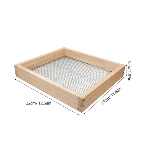 Ergonomische Bodemzeef Metaal Mesh Beige Voor 1