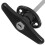 3 Pack Handle Lock Garage Keyed T-Handle Kit Replacement Black 7