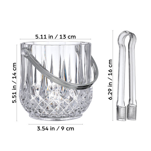 6Sets Multi-Purpose Transparent Ice Buckets for Bar and Party Use 1