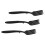 12Pcs Black Silicone Spaghetti Forks Heatproof Kitchen Utensils Set 3