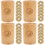 4 Sets Chinese Divination Copper Coin Bamboo Bucket 7