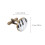 4 Pcs Men Cufflinks Studs Piano Pattern For Suit Shirts 10