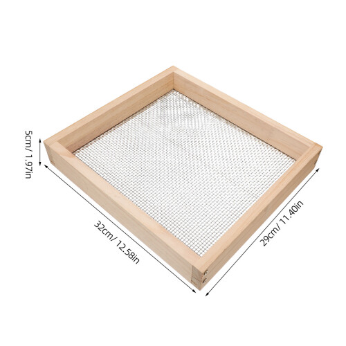 Ergonomische Bodemzeef Metaal Mesh Beige Voor 2