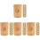 4 Sets Chinese Divination Copper Coin Bamboo Bucket 4
