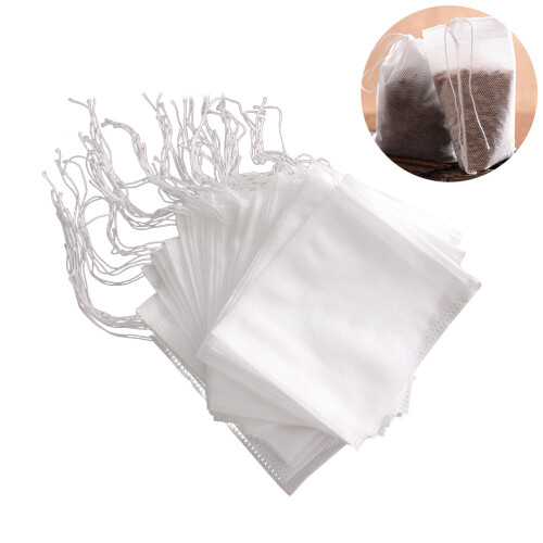 200 Pcs Drawstring Chinese Medicine Bag Reusable Non-Woven Filter 1