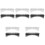 10 Pcs Rectangular Plastic Storage Box Clear Clipper Comb Holders 4