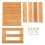 2Pcs Brown Bamboo Small Stool Stable Non-Slip Kids Home Stool 2