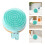 2 Pcs Massage Body Silicone Brush Bamboo 7