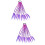 2Pièces Accessoire Cheveux Enfants Perruque Tressée Violet 7