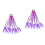 2Pièces Accessoire Cheveux Enfants Perruque Tressée Violet 4