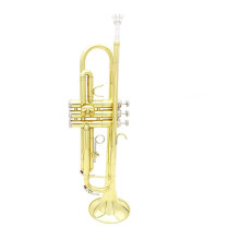Professional Gold Plated Brass Bb Trumpet with Accessories for Stage and Studio Performance