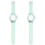 2pcs Watch Glowing Light Case Material: Plastic 2