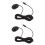 2pcs Car Loudspeaker External Microphone Line Paste Straight Head 4