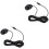 2pcs Car Loudspeaker External Microphone Line Paste Straight Head 2