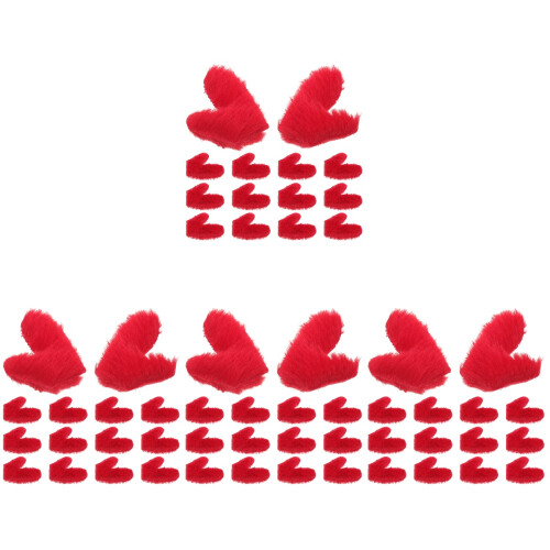 200Stk Rotes Hirschgeweih Stoff Für DIY Haarbänder 2