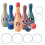 4Sets Indoor Bowling Set for Kids ABS Toy Multi-Player Assorted Colors 8