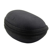3Pcs Eva Zipper Sunglasses Case Black Folding Glasses Box for Eyewear