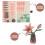 1Ensemble Puzzle Fleur Bois 3D Bouquet Lys Coloré Pour Décor DIY 8