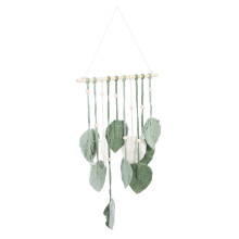 4Pcs Handwoven Cotton Leaf Tapestry Boho Wall Hanging Home Decoration