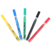 5Pcs Smell Free Painting Pen Colorful Fine Point Markers