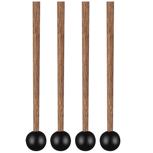 12Pcs Coffee Practice Drumsticks Portable Wooden Drum Mallets 2