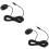2pcs Car Loudspeaker External Microphone Line Paste Straight Head 5