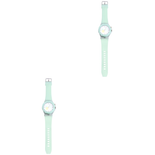 2pcs Watch Glowing Light Case Material: Plastic 2