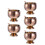 5Sets Eiskrembecher Roségold Hochfuß Eisbecher Mit Löffel 8
