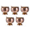 5Sets Eiskrembecher Roségold Hochfuß Eisbecher Mit Löffel 4