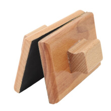 Wooden Rhythm Instruments 2 Pack Beech Wood Sand Blocks for Toddlers Clear Sound Easy Grip Classroom