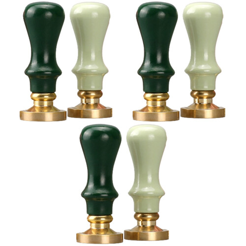 6Pcs Scrapbooking Stamper Handle Wood Assorted Colorful Handles 2