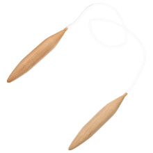2Pcs Multi-Color Wooden Circular Knitting Needles for Sweater Weaving