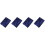 4Pcs Dark Blue Fabric Book Covers Protective Sleeves for Decor 6
