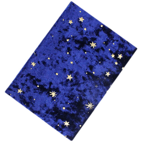 4Pcs Dark Blue Fabric Book Covers Protective Sleeves for Decor 2