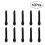 30Pcs Disposable Double Sided Eyeshadow Brush Oval Applicator Black 6